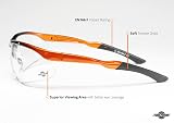 ToolFreak Agent Safety Glasses EN166 F Clear Anti Fog Scratch Wraparound PPE view 2