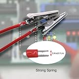 Dolaso 10 Pcs Crocodile Clips Small Alligator Clips Test Leads 50cm 24AWG view 3