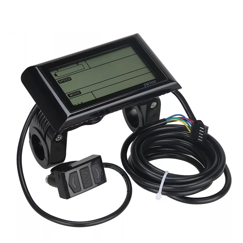SW900 LCD Display Meter Control Panel 24/36/48V EBike Electric Bicycle Scooter SM Connector