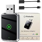 Wireless CarPlay & Android Auto Adapter - Plug-and-Play USB Dongle for iPhone iOS & Android - Converts Wired to Wireless Appl