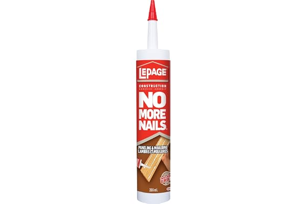 Lepage No More Nails Paneling and Moulding Construction Adhesive, 266 ml, Cartridge