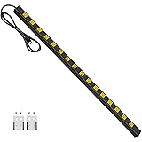 JUNNUJ Long Metal 16 Outlet Power Strip, Wide