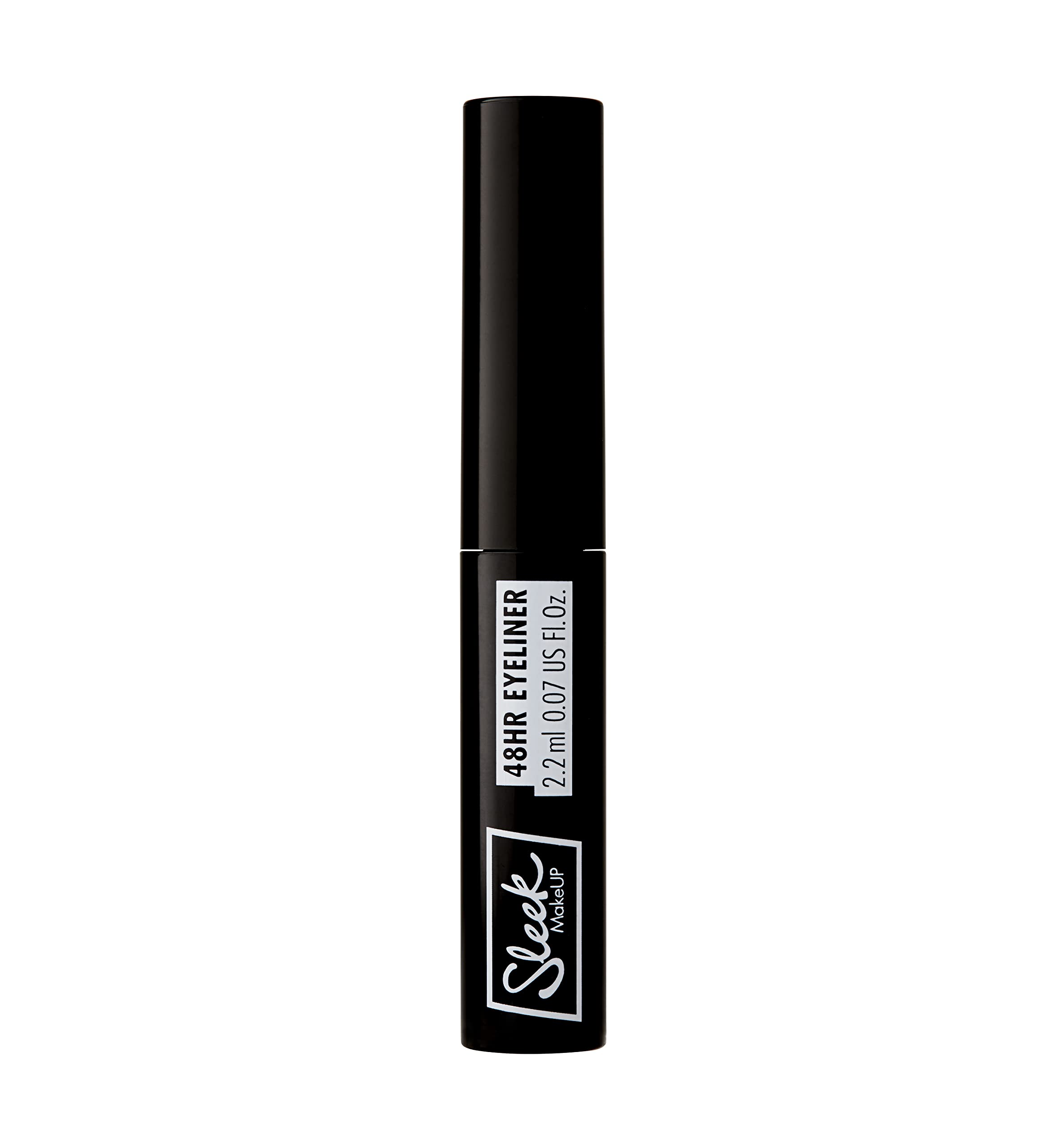 Sleek MakeUP 48HR Liquid Eyeliner, Waterproof, Smudgeproof and Easy to Apply, Intense Black, 2ml