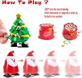 Aisszhao 3pk Christmas Wind Up Toys Kids Santa Snowman Elk Walking Shake Head view 3