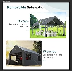10x20FT Heavy Duty Carport Canopy,Extra Large