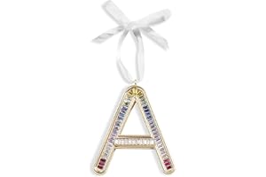 Mrchtmas 2024 Christmas Initial Ornaments | Christmas Letter A Ornaments for Christmas Tree|Hanging Christmas Ornament for Mother Best Friends Sister Wife|A-Color Ornament