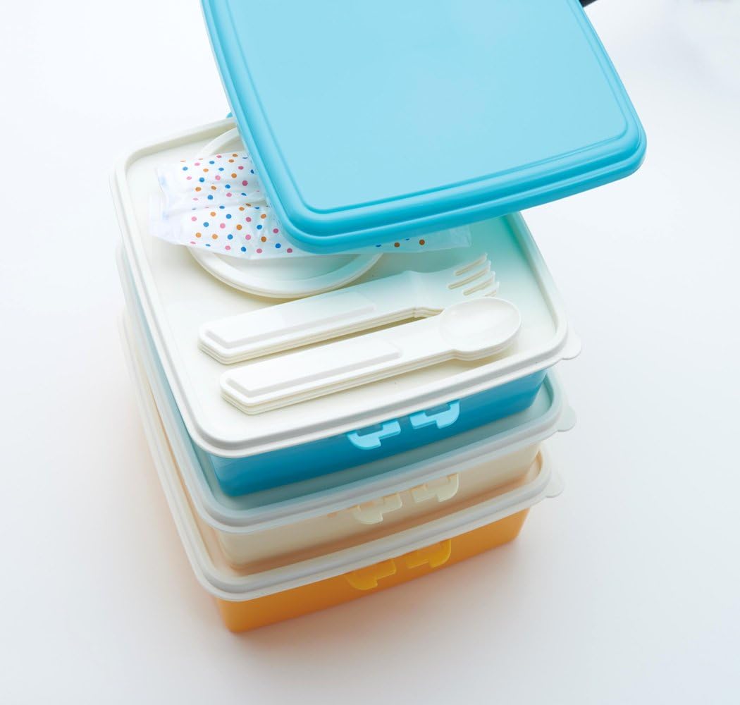 TworldティーワールドColorsカラーズ スタック式ピクニックケース角型