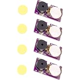 MUUPEG 4Pcs Cricket Noise Maker Prank, Annoying Beeping with 16 Sounds | Sounds for Several Months, Small Size and Long Battery Life, Chirping Prank for Home School Office Party Car, (Dark Purple)