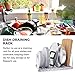 Lifewit Adjustable Pan Rack Pot Lid Holder, Cookware Bakeware Holder for Cabinet Worktop Storage, 18/10 Stainless Steel