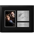 Robert Pattinson Twilight Framed Autograph Picture - Movie Memorabilia Display With Printed Signature (US Letter Size) - View #10