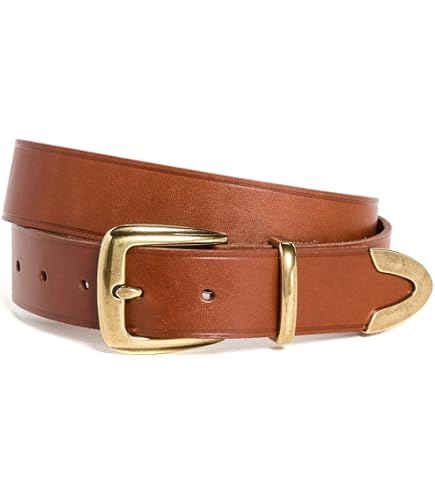 Madewell Womens Medium Perfect Leather Belt, Pecan, XX-Small  display picture 1
