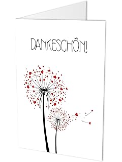Dankeskarten Danke 10 Karten Mit 10 Umschlägen Danke