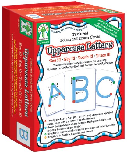 Carson Dellosa Key Education Textured Touch and Trace: Uppercase Manipulative (846011)