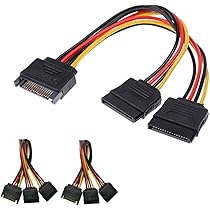 Adaptateur 2x Sata 15 pins vers PCIe 6/8 pins (6+2) pour carte PCI Express