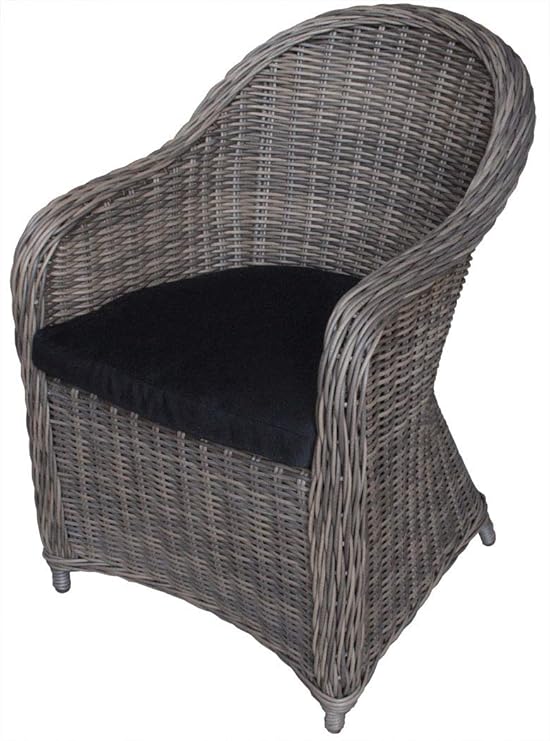 Amazon.de: KMH®, Polyrattan Gartensessel Kubo inklusive Sitzkissen