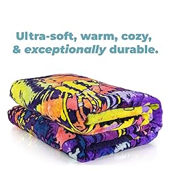 Dawhud Direct Colorful Cat Fleece Blanket for