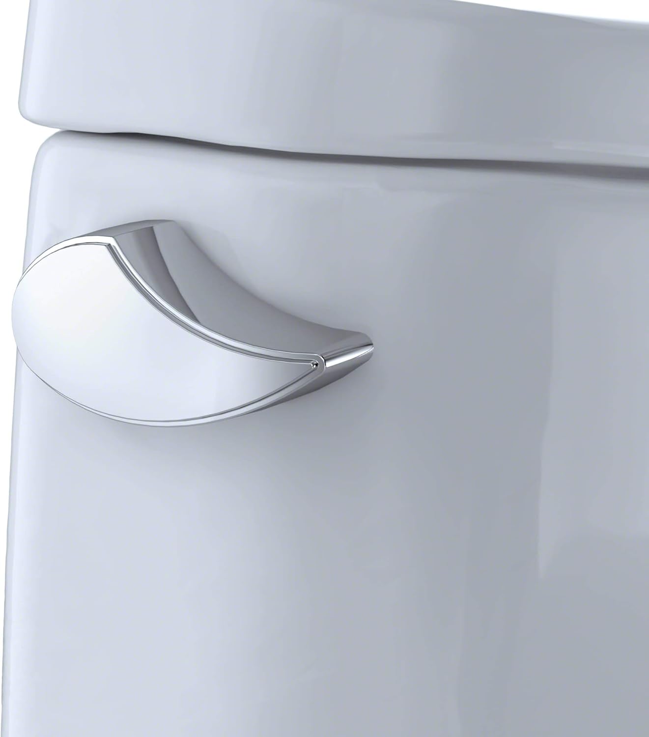 Toto MS604114CEFG#01 UltraMax II One-Piece Elongated 1.28 GPF Universal Height Toilet with CEFIONTECT, Cotton White - - 
