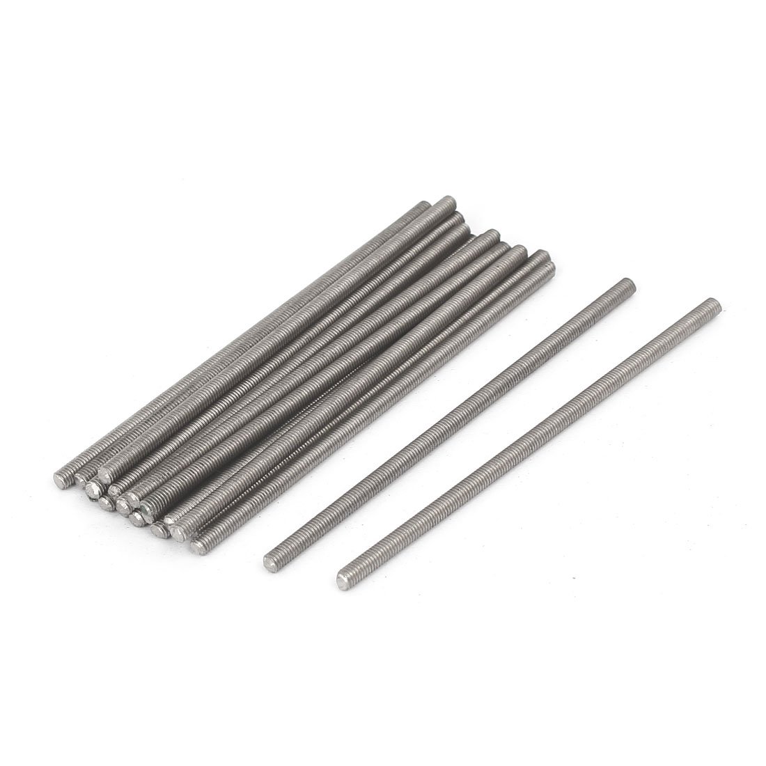 Sourcingmap M3 x 80mm 0.5mm Pitch 304 Stainless Steel Fully Threaded Rods Fasteners 20 Pcs