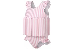 DivingBirds Girls Swimsuit with Floatation 1-6 Years, Toddler Float Suit One Piece Swimsuits Kids with Built-in Floats