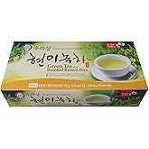 Surasang Green Tea with Roasted Brown Rice Tea, Toasty and Fragrant, Korean Herb Tea, 150 Teabags