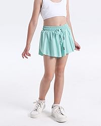 KEREDA Girls Flowy Shorts,Butterfly Shorts for Teen