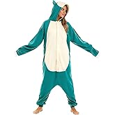 Onesie Pajamas Unisex Adult for Women Men Animal Costume Cute Onesies Flannel Cartoon Cosplay Halloween Sleepwear