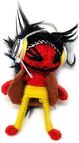 Amazon Co Jp ブードゥー人形ストラップ F Dj 赤 H 6cm アジアン雑貨 ジュエリー