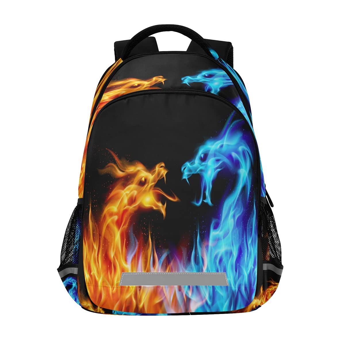 Abstract Cool Dragon Fire Backpacks for Kids School Bag Student Backpack Bookbag for Boys Girls Casual Bag