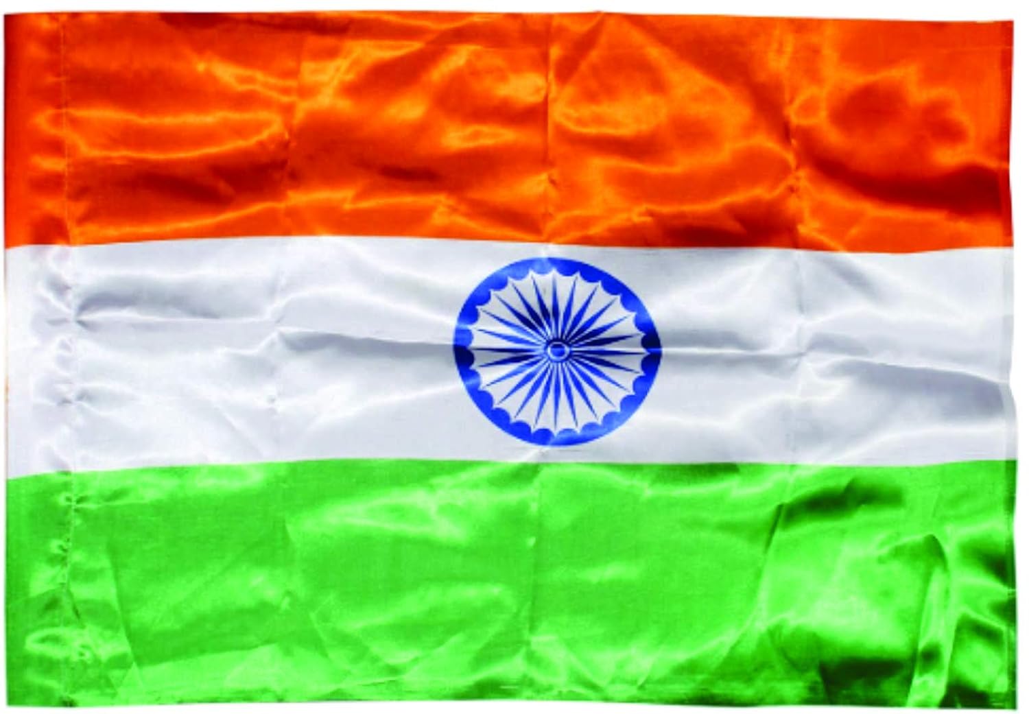 Dhwaj Indian National Flag Made of Satin Cloth (20"X30") Amazon.in