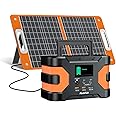 Solar Generator With Solar Panel Included, Flashfish 150W Portable Power Station+60W Solar Panel, 2 x 150W AC Outlets, 166Wh/45000mAh Backup Power Emergency Power Supply For Home Blackout/RV/Camping