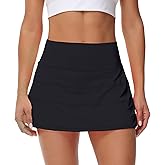 MCEDAR Pleated Tennis Skirt for Women with Pockets Women's High Waisted Athletic Golf Skorts Skirts Running Workout Shorts
