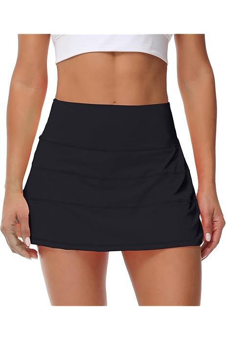 Falda De Tenis Mujer Atuendo Deportivo De Cintura Alta Para
