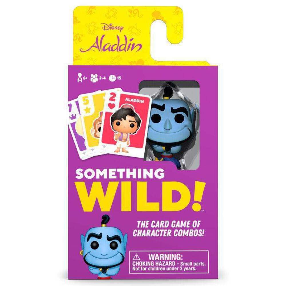 Funko GAMES Something Wild Family Card - Aladdin Disney French/English Edition(Includes Collectable Mini POP!) Ideal For Children Ages 6 And Up - Fun For The Whole Family