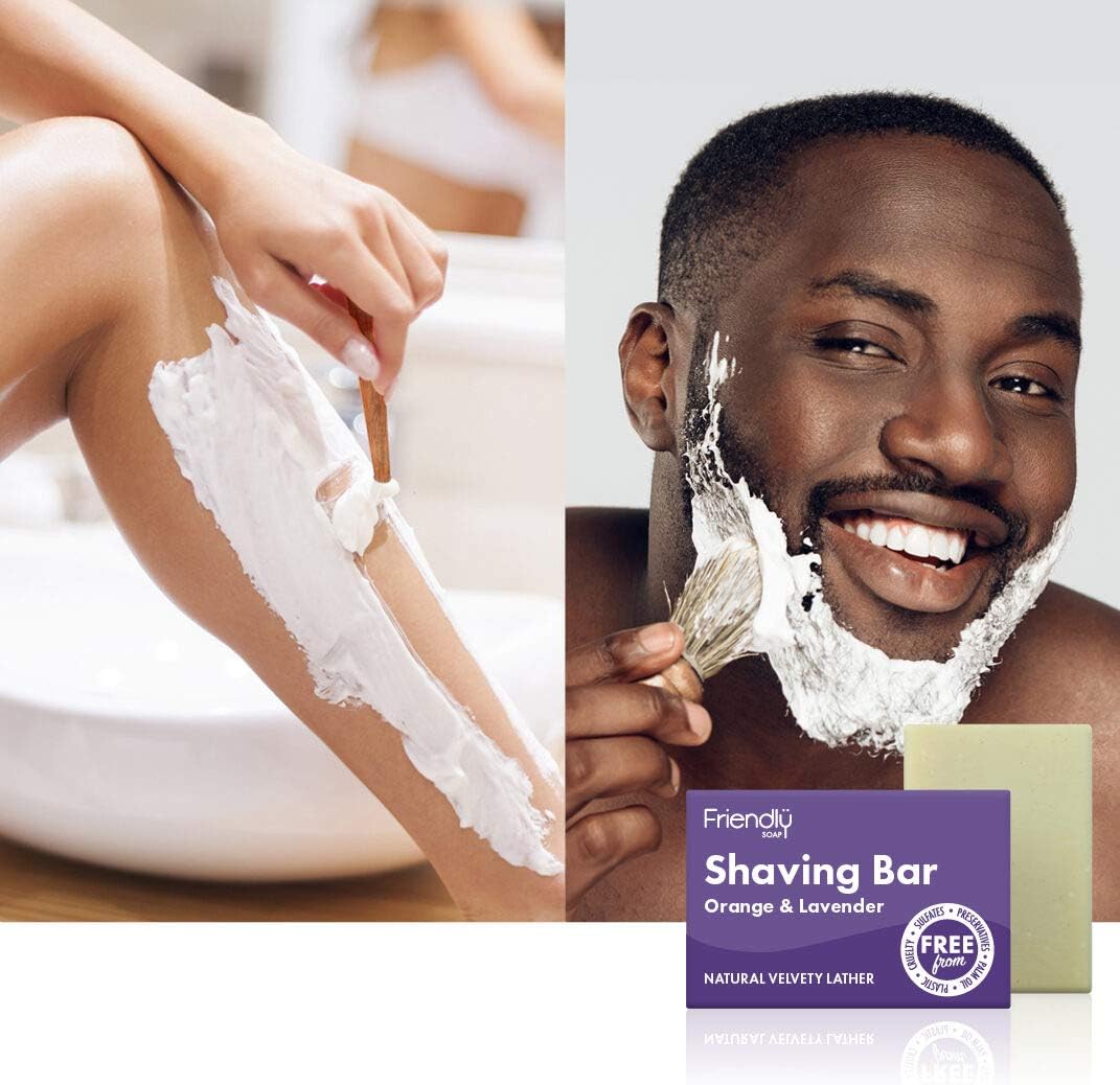 Friendly Soap Natural Lavender and Orange Shaving Soap (Case of 6), 6 Count (Pack of 1) - Image 3