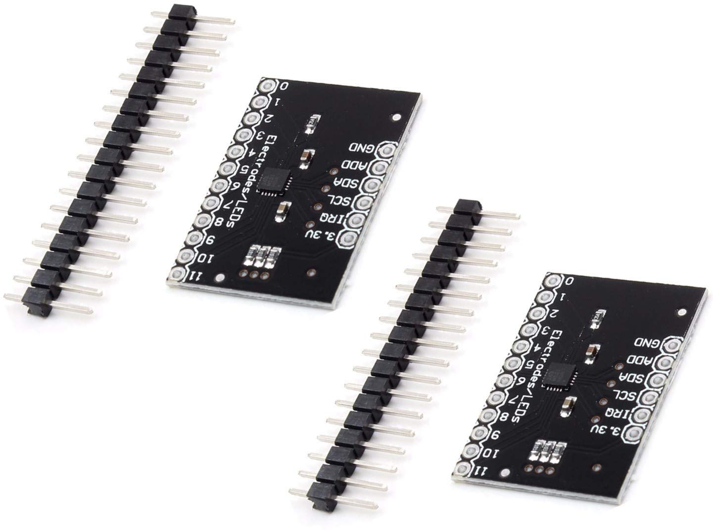 TECNOIOT 2 units MPR121 Breakout V12 Capacitive Touch Sensor Controller Module I2C Keyboard