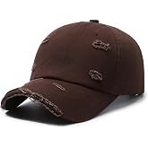 Agturber Unisex Distressed Baseball Cap Classic Plain Cotton Dad Hat Adjustable Golf Runing Hats