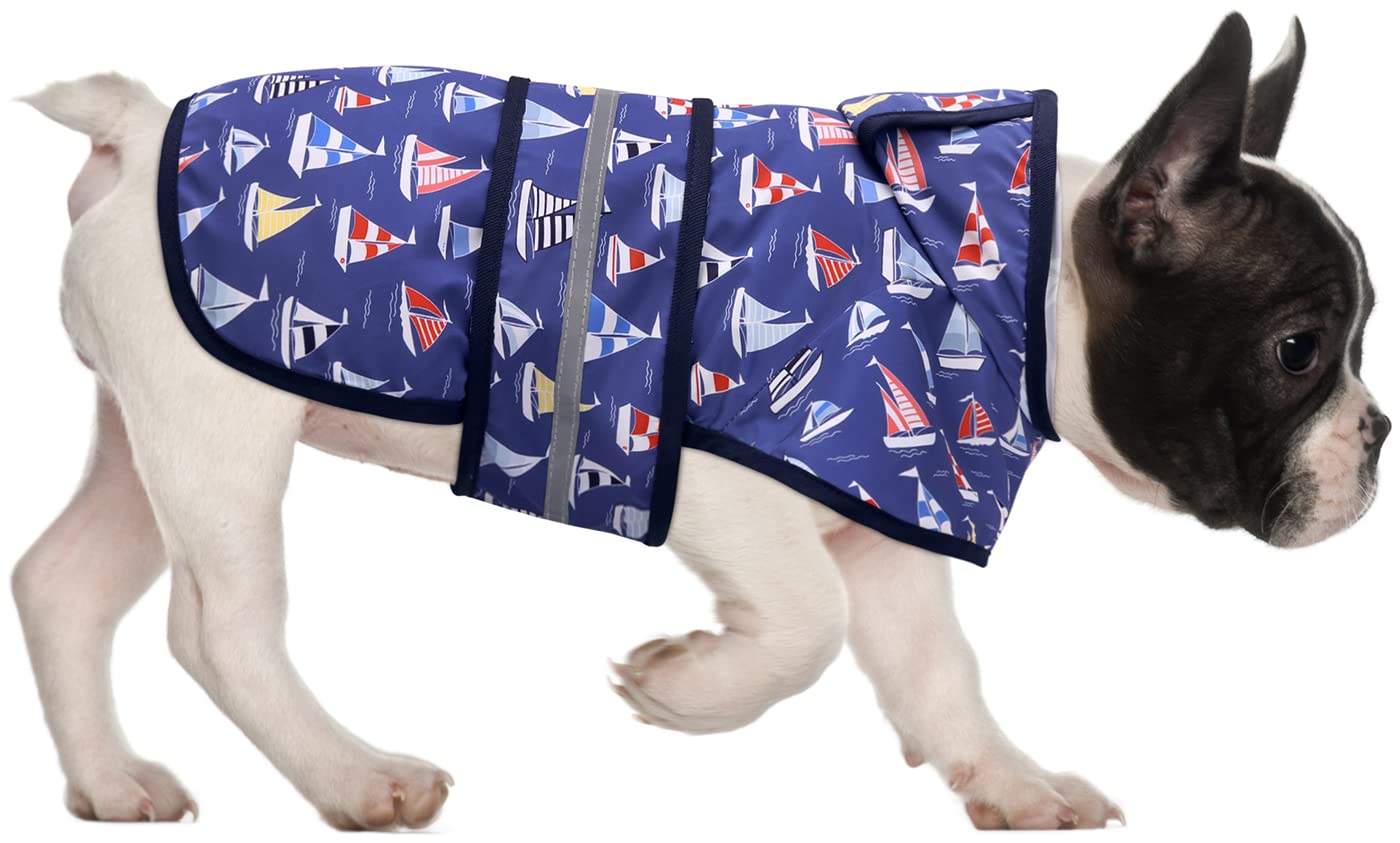 HDE Dog Raincoat Jacket Reflective Adjustable