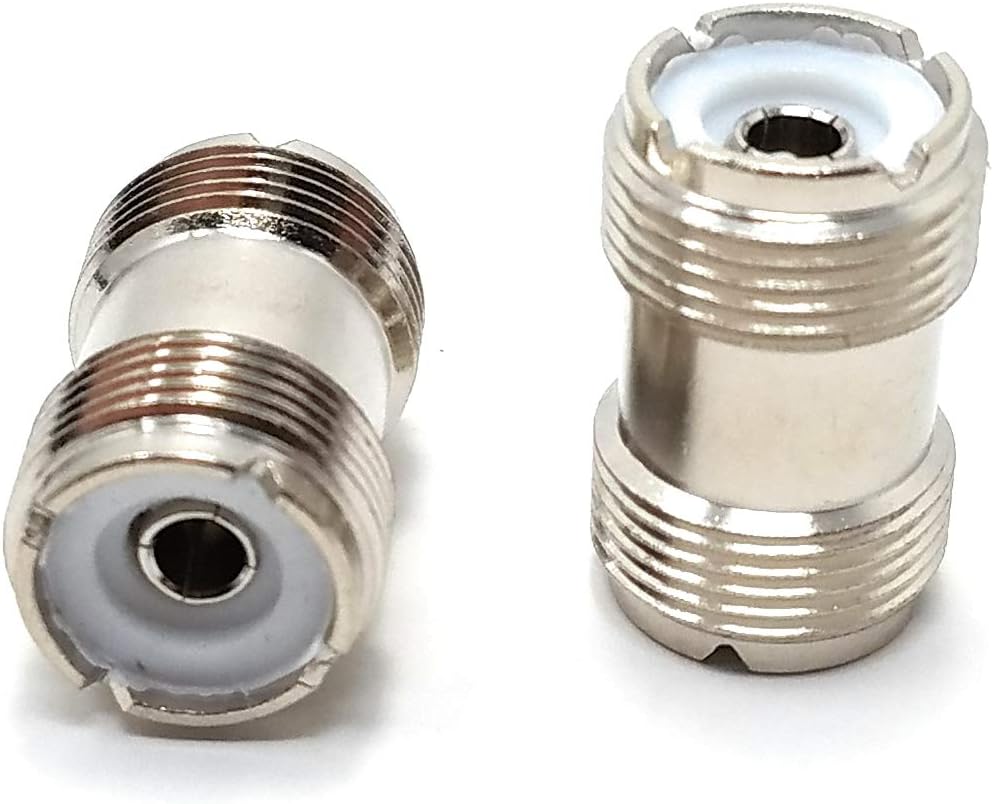 Maincore UHF PL-259 Female to Female Coaxial Adapter, PL259 Socket Coupler Connector Joiner for Antenna Radio, CB, Ham