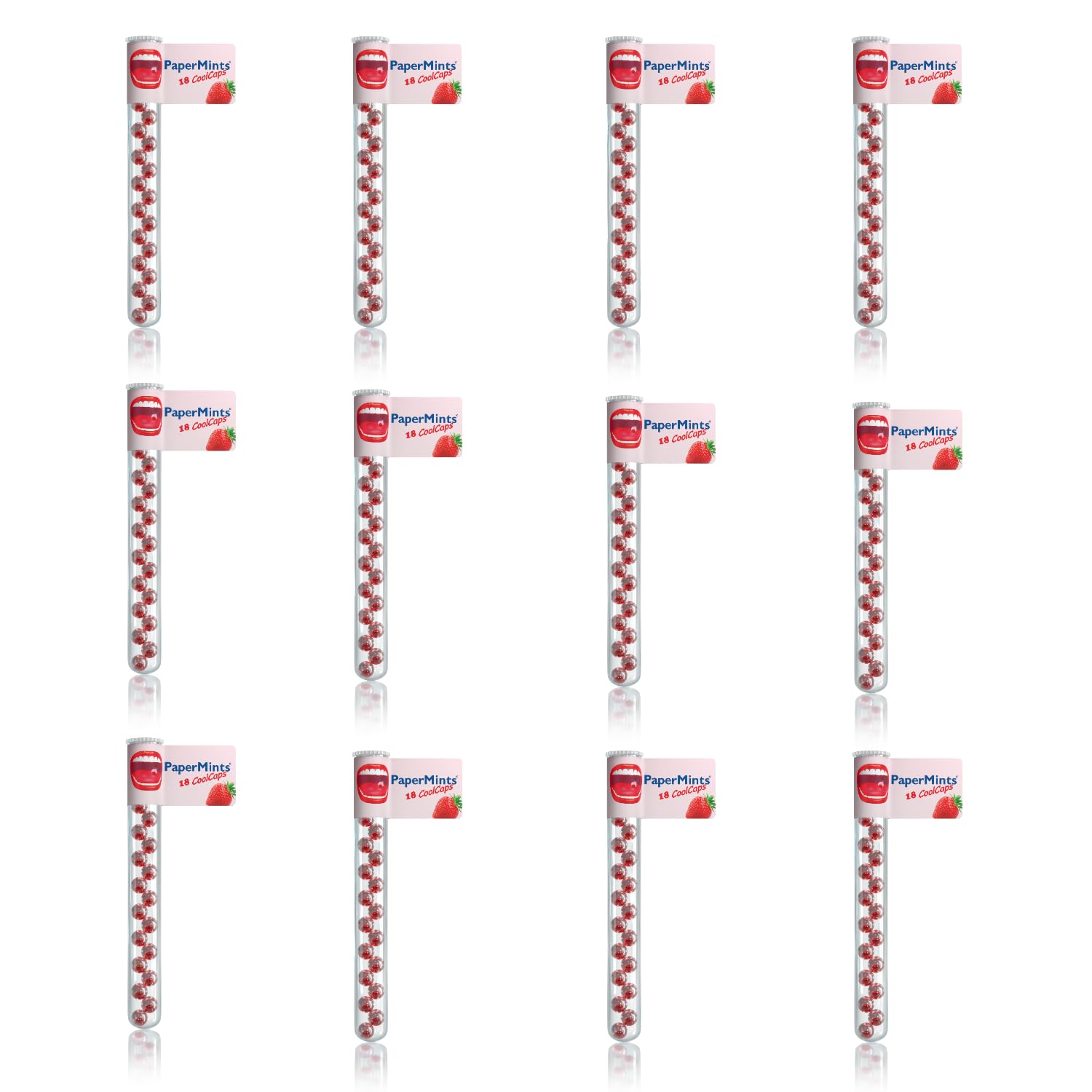 PaperMints Cool Caps Strawberry Mint - Bad Breath Treatment (216 Capsules)