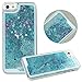 iPhone 7 Plus , Dynamic Hard Case Glitter Bumper for Apple Clear Cover - Fabulous Quotes from Alice in the Wonderland You are All Mad Here