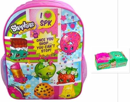 Amazon.com: Shopkins Large 16" Backpack and Bonus Season 5 blind basket