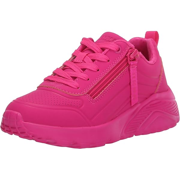 Amazon.com | Skechers Girls Uno Lite Sneaker, Hot Pink, 10.5