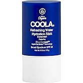 COOLA Organic Refreshing Water Stick Face Moisturizer with SPF 50, Dermatologist Tested Face Sunscreen with Plant-Derived BlueScreen Digital De-Stress Technology, 0.8 Oz