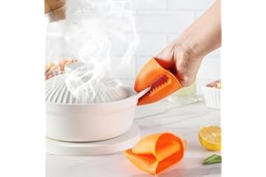 1 Pair Mini Oven Gloves Silicone-Heat Resistant for Kitchen Perfect for BBQ, Baking, Cooking and Grilling