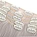 The Best 7pcs Clip in Hair Extension Placement Look Real Synthetic Hair Accessories for Women Fashion Seamless Elegant Wedding Long Bridal Hair Pieces Kit Cheap for Sale(4.6oz per set)thumb 1