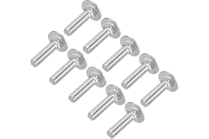 uxcell Carriage Bolts, Neck Carriage Bolt, Round Head, Square Neck, 304 Stainless Steel M6x25mm 20pcs