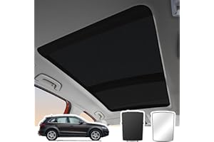 HPLWYM Car Sunroof Compatible with Q5 2017-2009 5-Door SUV, Foldable Glass Roof Sunshade with Storage Bag, Heat Insulation Sun Protection Roof Interior Sunshade
