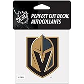 Wincraft NHL Vegas Golden Knights 4x4 Perfect Cut Color Decal, One Size, Team Color