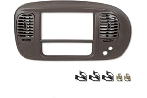 ASVEGE Center Dash Radio Air Vent Bezel Trim for 1997-2003 Ford F150 Expedition Dash Climate Bezel Brown