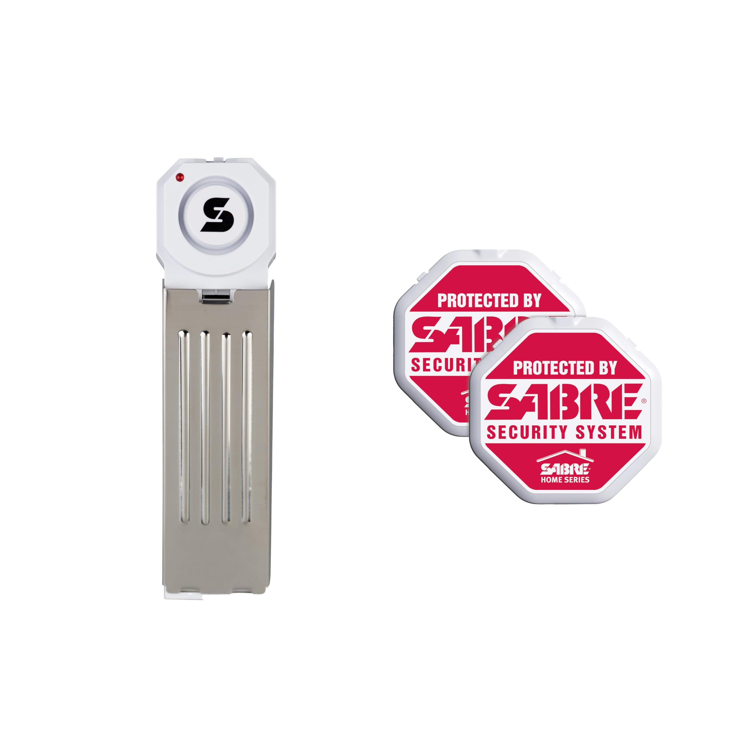 SABRE 120 dB Wedge Door Stop Security Alarm, Extremely Loud Wireless Siren Audible Up to 1,500 Ft., Non-Skid Pad, Compact Alarm Great for Home, Travel, Apartment or Dorm